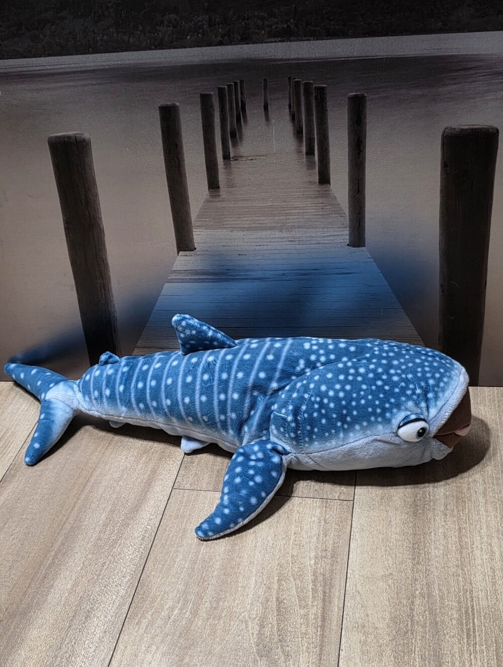 Disney Store Finding Dory Destiny Whale Shark Plush Toy Blue Stuffed Animal